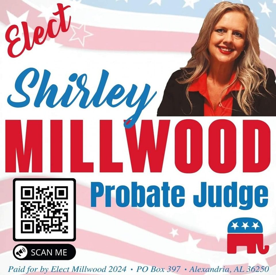 Photograph of Shirley Millwood, candidate for Calhoun County Probate Judge.